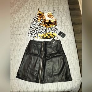 Forever 21 Leather Skirt